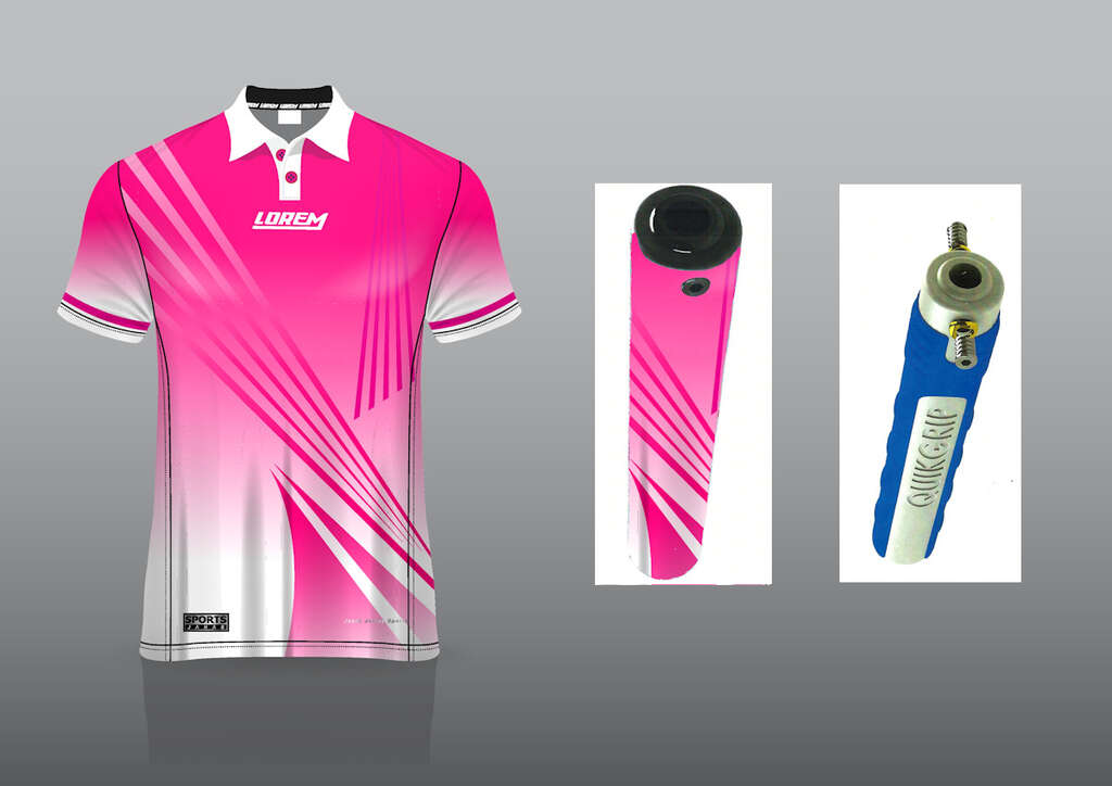 Pink Shirt and Golf Grip